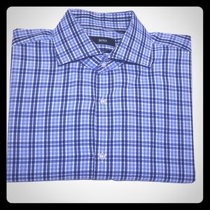 Hugo Boss Plaid Button Up